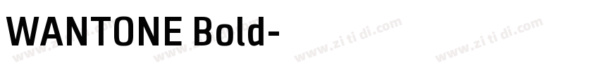 WANTONE Bold字体转换